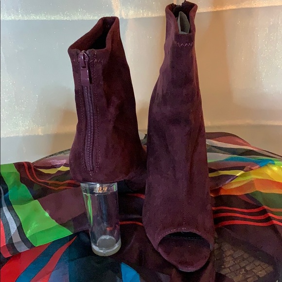 Madeline Open Toe Boot Cinderella glass heel - Picture 2 of 4